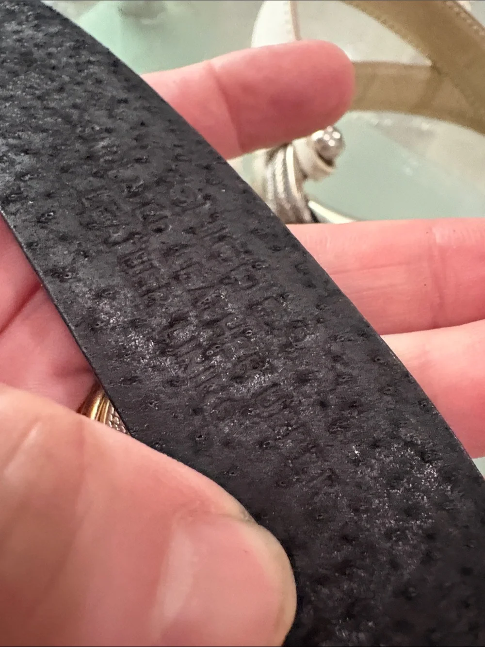 CHICO'S Womens Slide-Adjustable Black Belt w/Silver-tone Buckle Med/Large